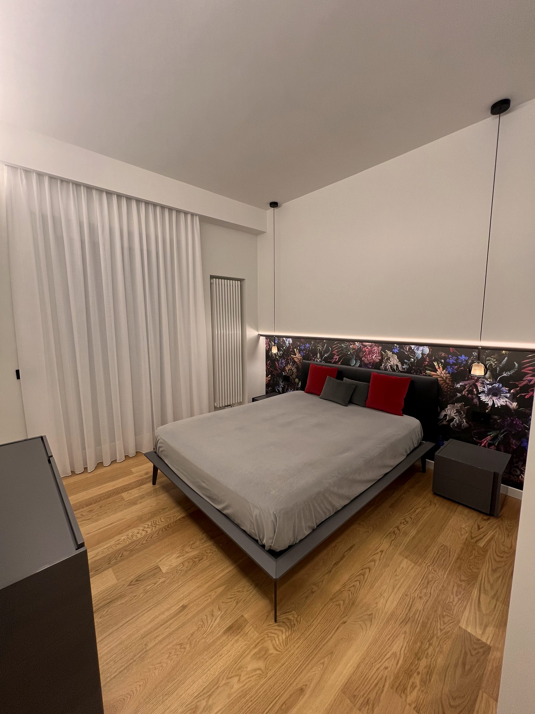 Vista completa della camera da letto